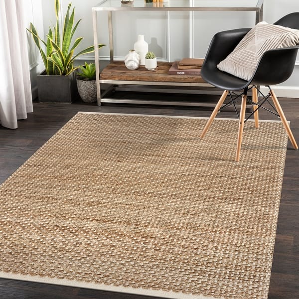 slide 2 of 13, LR Home Organic Jute Bordered Area Rug, Tan and Off-White