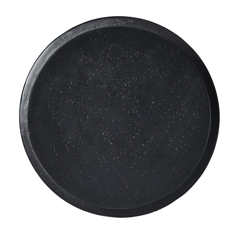 Christopher Knight Home - Terra Modern MGO Outdoor Side Table with Sloped Top in Black - 16.34"W x 16.34"D x 18.7"H