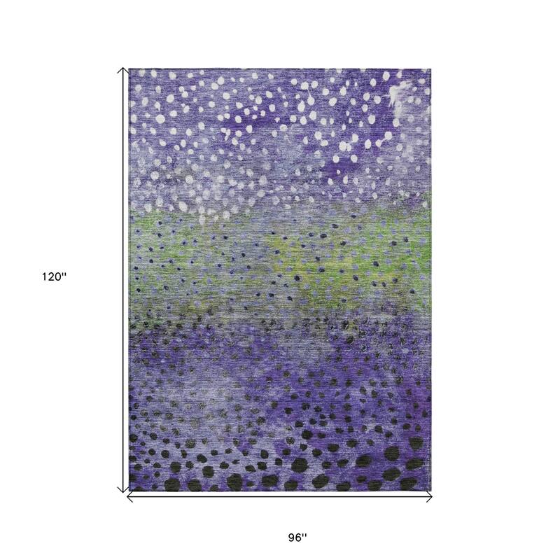 HomeRoots Abstract Transitional Rectangle Outdoor Rug