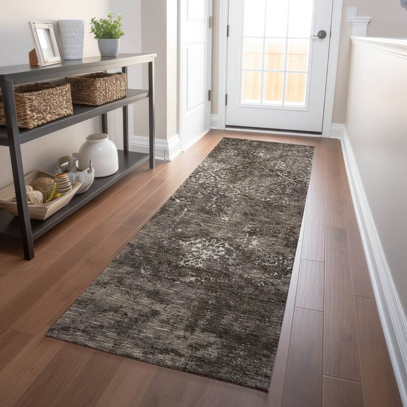 Premium Washable Super Soft Vintage Trellis Mayfield Rug - Fudge - 2' 3" x 7' 6" - Runner