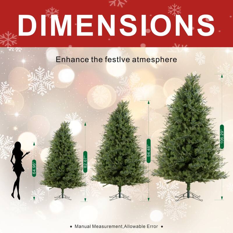 7/8/9Ft Artificial PE&PVC Christmas Tree with Stand