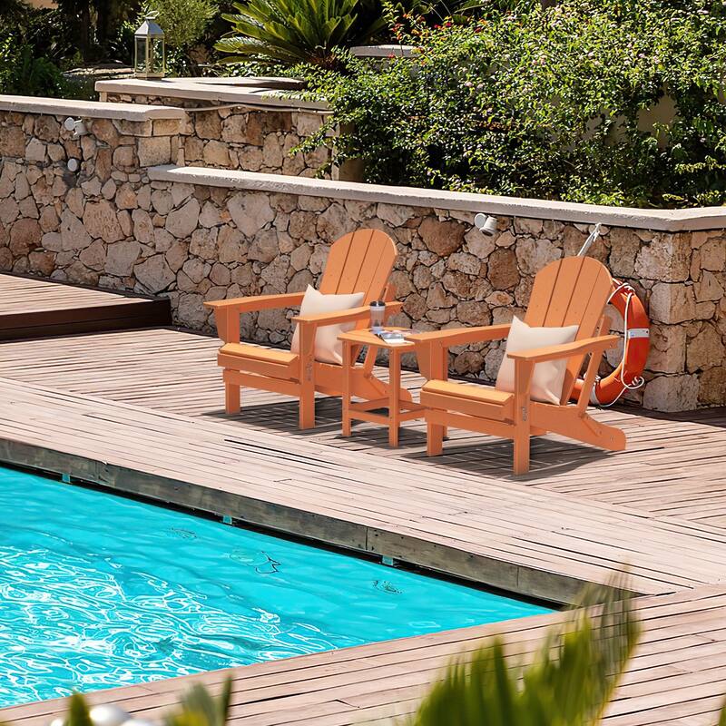 Poly Outdoor Adirondack Chair - Foldable All Weather