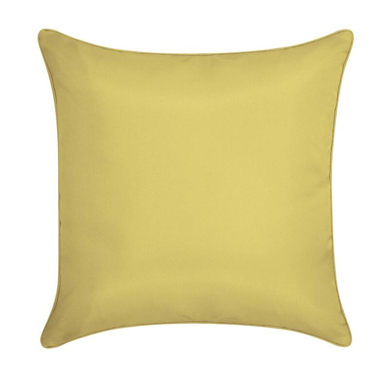 Edie At Home Modern Links Applique Indoor & Outdoor Decorative Pillow, Citron