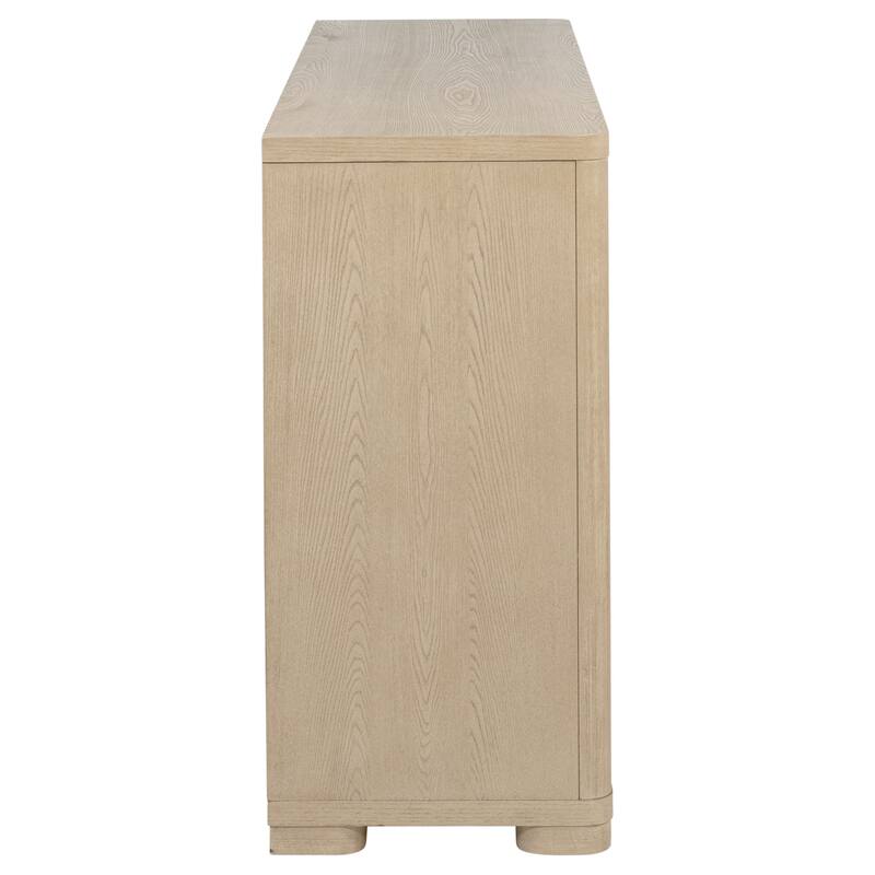 Ladera 6-drawer Bedroom Dresser and Mirror Light Elm