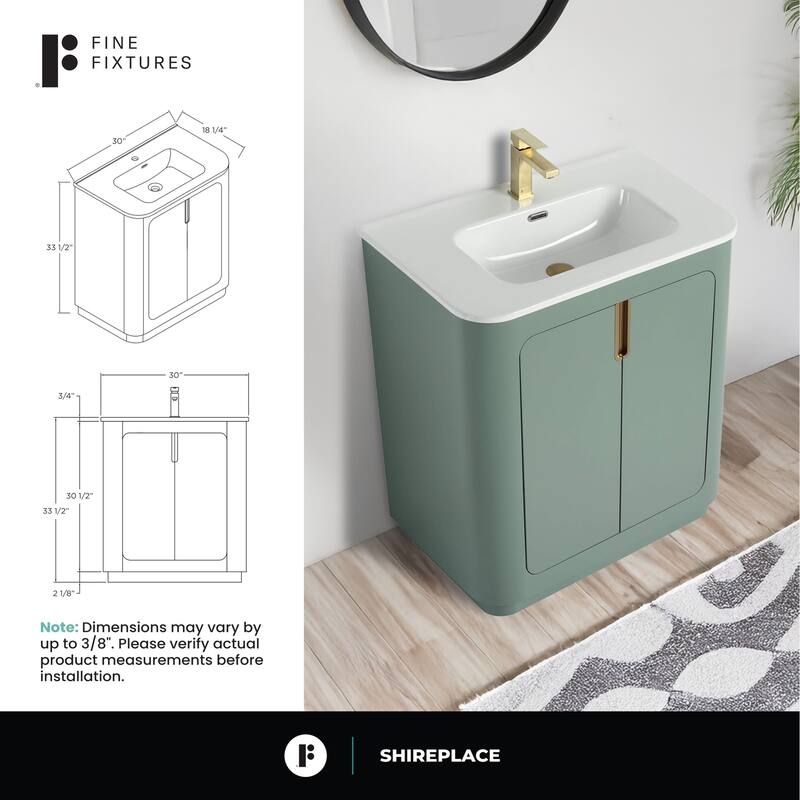 Fine Fixtures Shireplace Bathroom Vanity with Sink