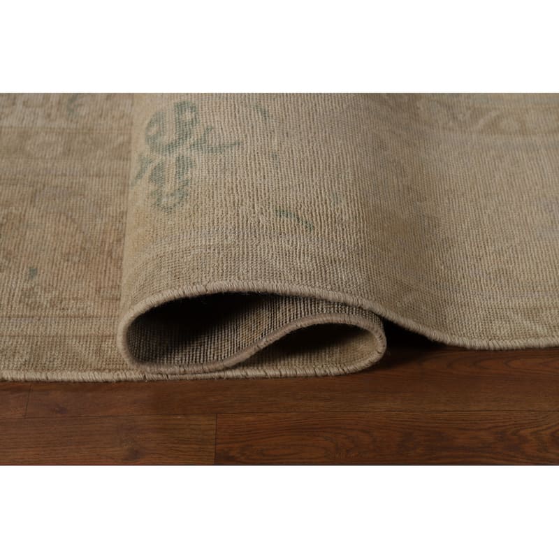 Traditional Tabriz Persian Vintage Area Rug Hand-Knotted Wool Carpet - 9'7" x 12'8"