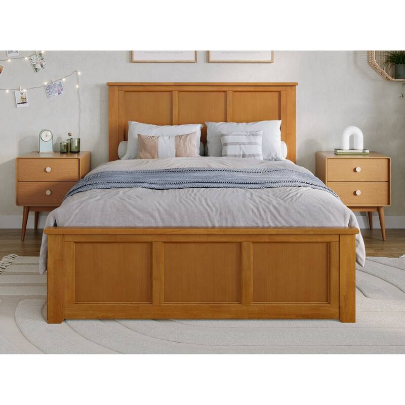 Madison Platform Bed with Matching Footboard with Storage Drawers