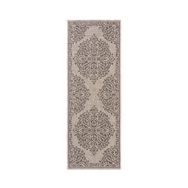 slide 2 of 7, Gertmenian Grace Premium Multi-Size Multi-Colored Flatweave Indoor/ Outdoor Area Rug Collection 2'4"x6' - ROSETTE ROPE GREY