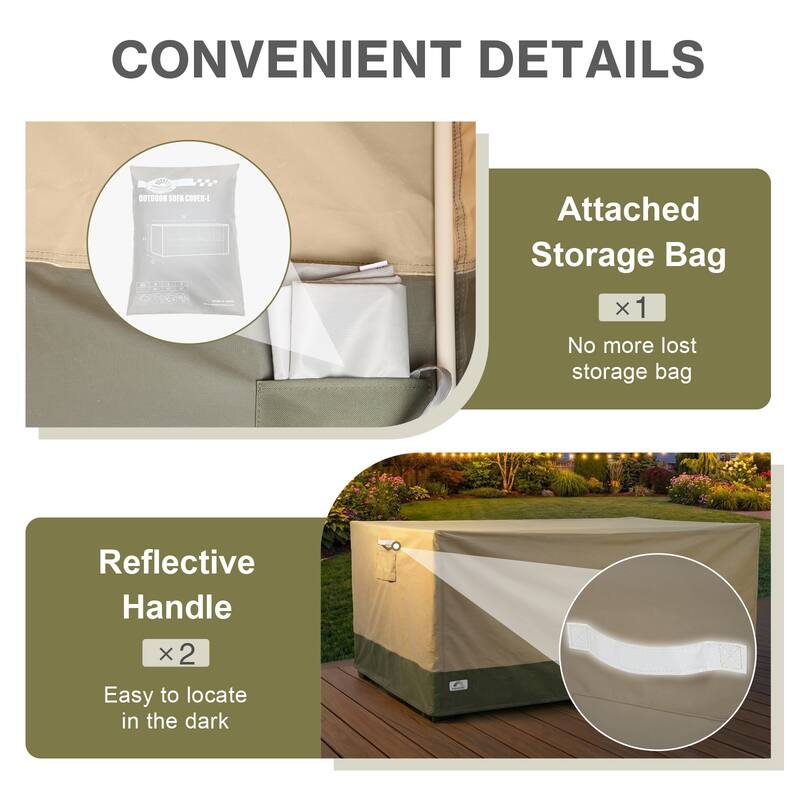 Aoodor Heavy Duty Patio Loveseat Cover