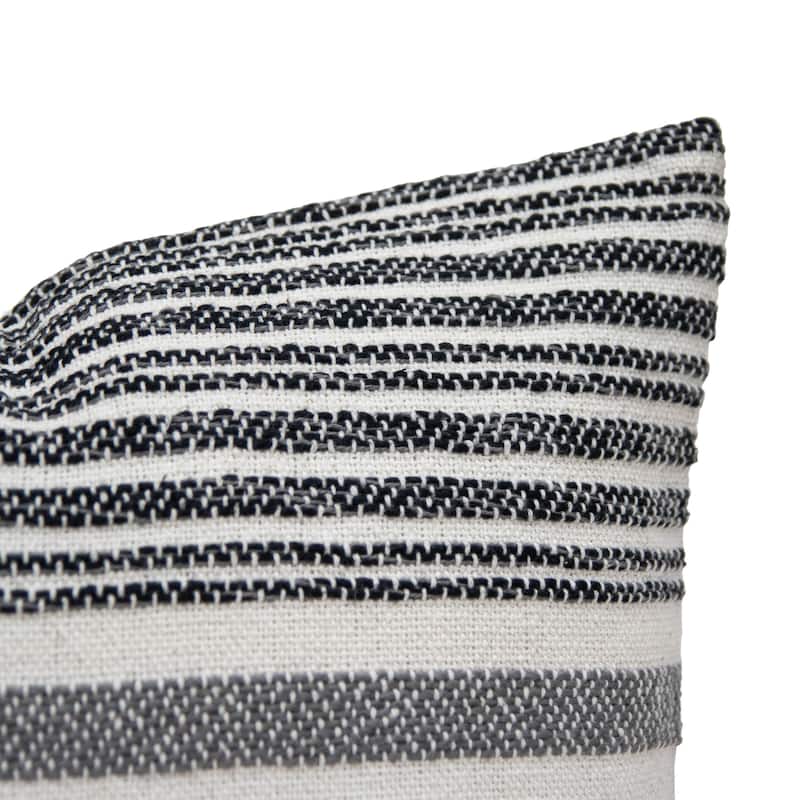 Foreside Home & Garden 20x20" Cotton & Faux Leather w/Poly Fill Pillow