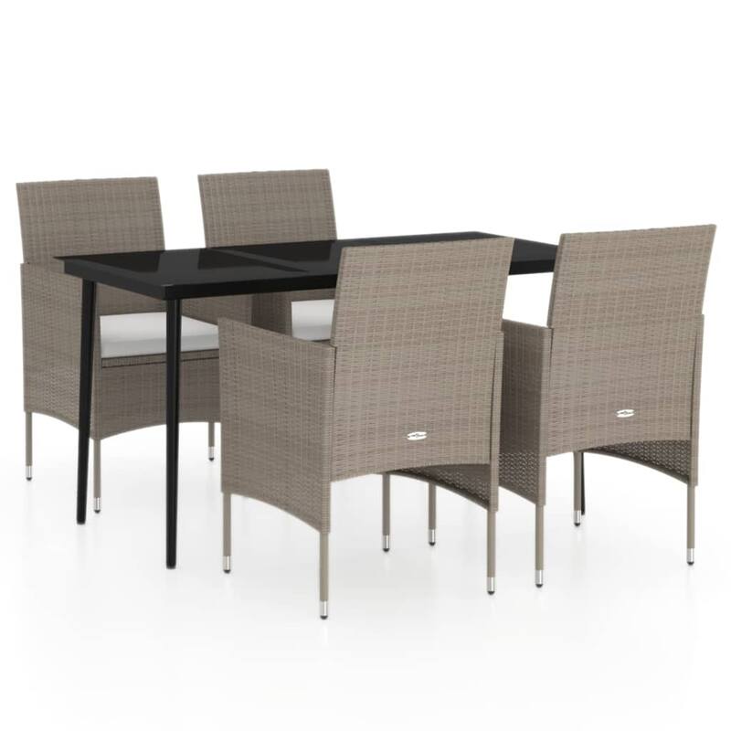 vidaXL Patio Dining Set Outdoor Dining Set Table and Chair Set for Garden