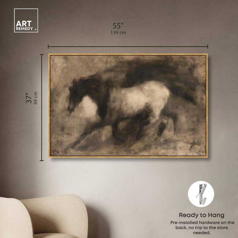 Dark Horse Canvas by Art Remedy
