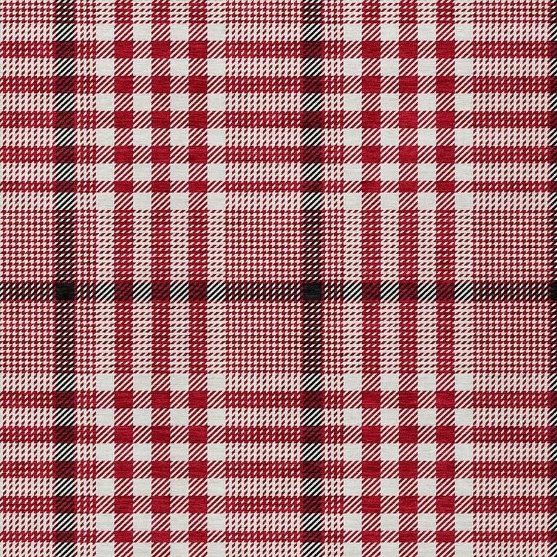 HomeRoots Plaid Transitional Rectangle Outdoor Rug
