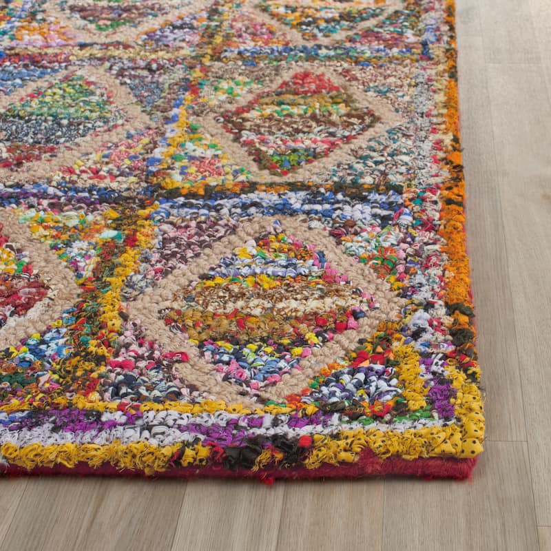 SAFAVIEH, Handmade Nantucket Gudfinna Contemporary Cotton Rug