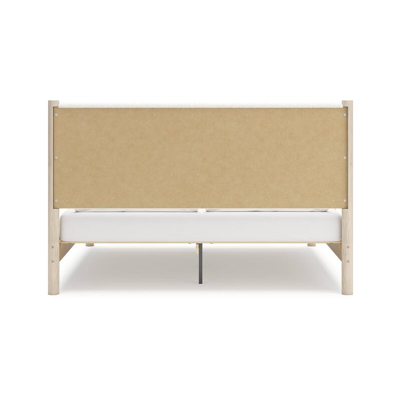 Signature Design by Ashley Cadmori Upholstered Panel Platform Bed