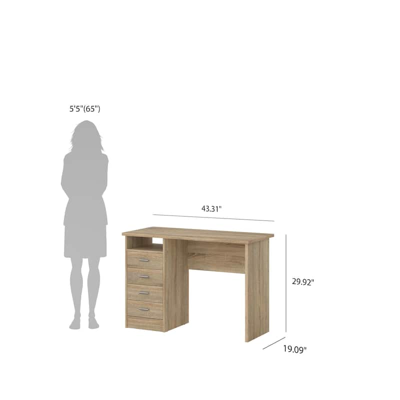 Porch & Den Skylar 4-drawer Desk