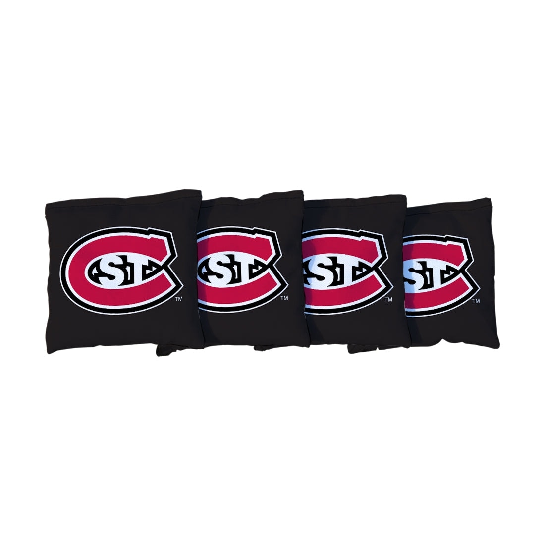 St. Cloud Huskies Black Cornhole Bags