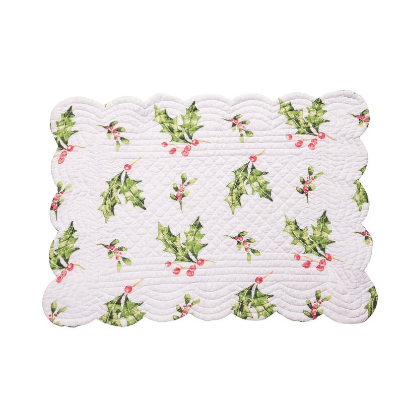 Ruby Cardinal Placemats Set of 6, 13" x 19"