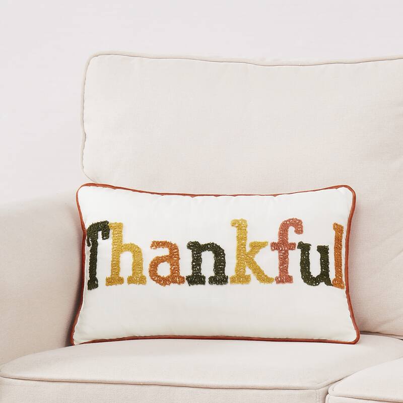 Truly Soft Thankful 12x20 Decorative Pillow