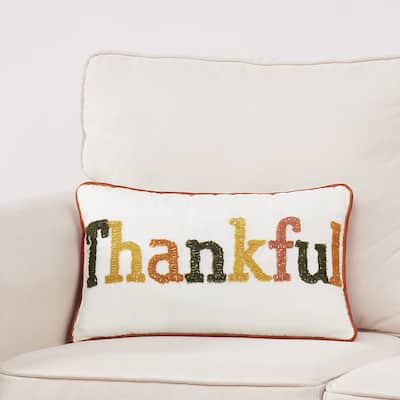 Truly Soft Thankful 12x20 Decorative Pillow