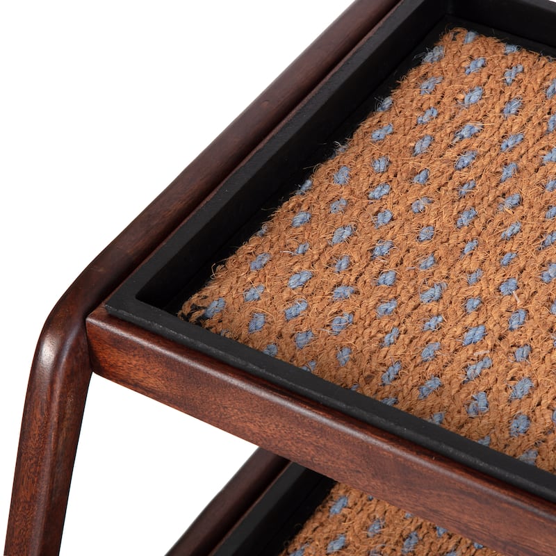 Jani Double-Tier Brown Stand 2-Pair Rubber Boot Trays