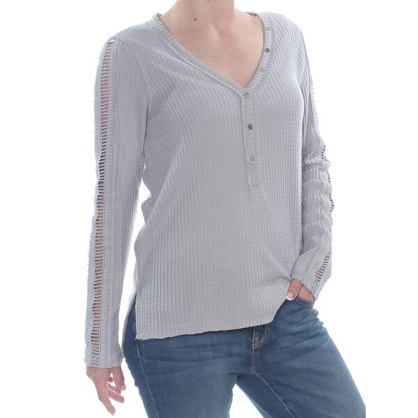 Shop American Rag Womens Gray Sleeveless V Neck Top Juniors Size