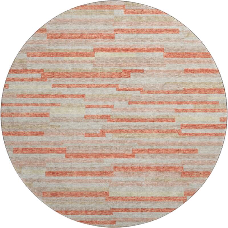 Premium Washable Super Soft Geo Stripes Mayfield Rug