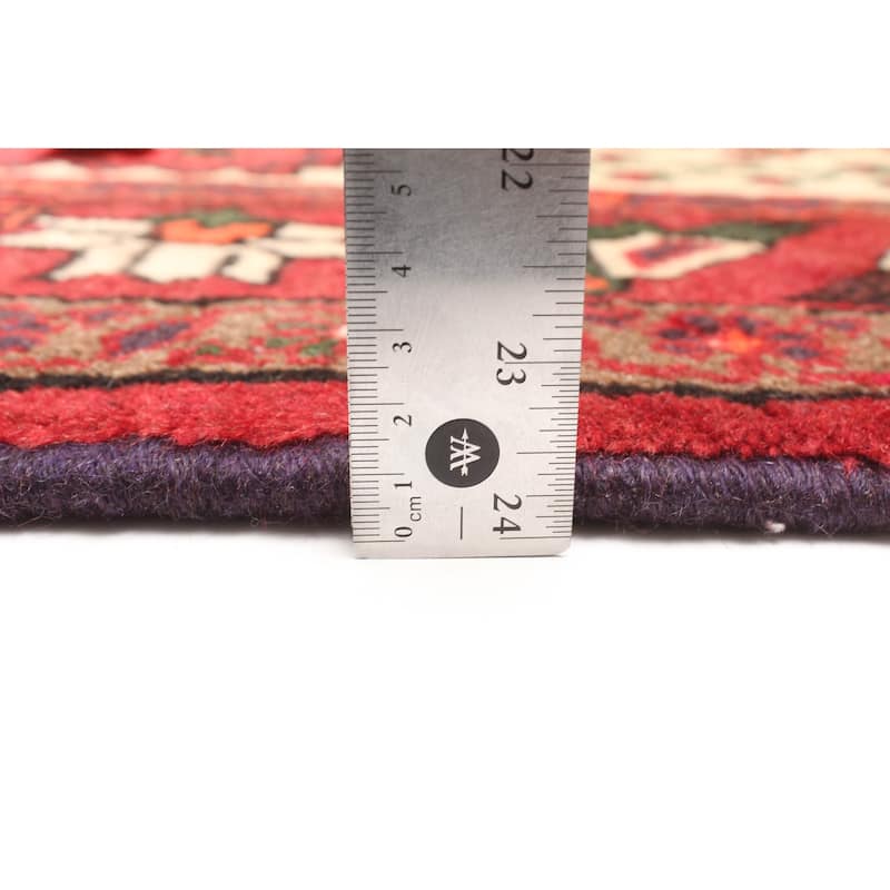 ECARPETGALLERY Hand-knotted Andelz Red Wool Rug - 4'4 x 6'5