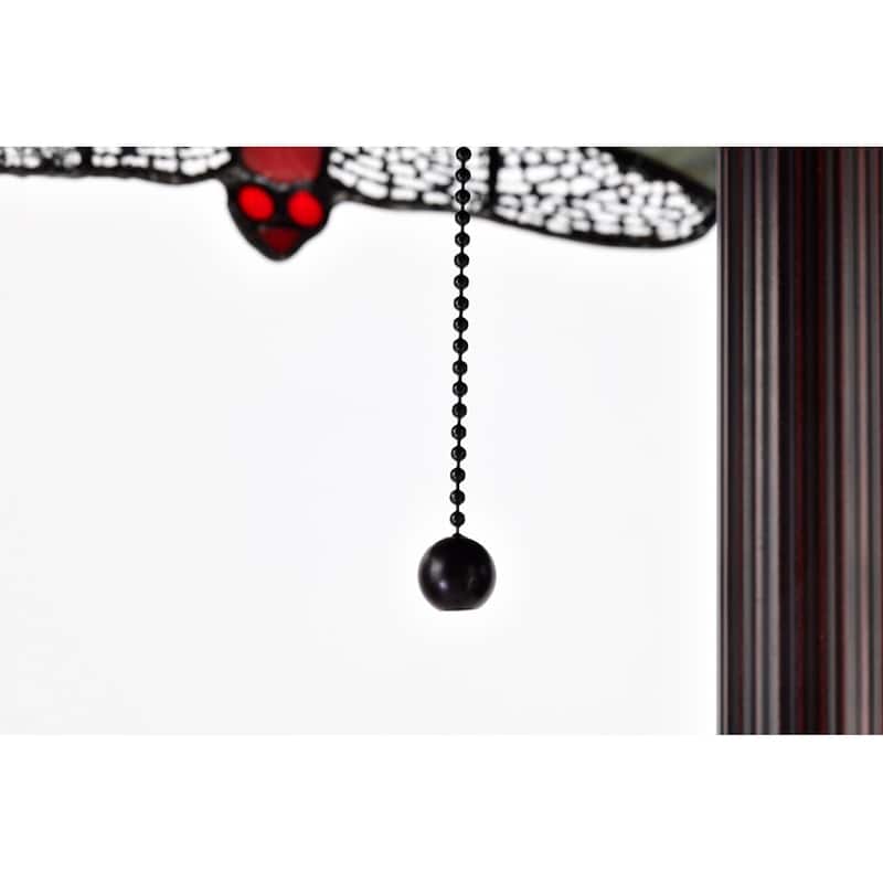 Copper Grove Simeonov Tiffany-style Blue Dragonfly Floor Lamp