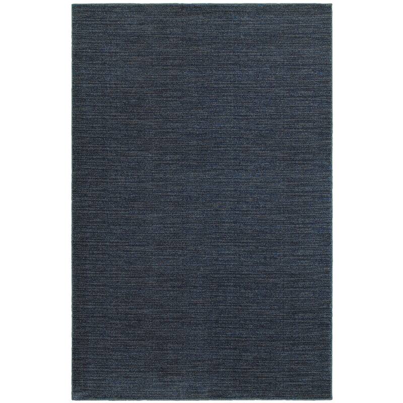 Style Haven Lismer Distressed Stripe Area Rug - 9' 10" x 12' 10" - Navy/Grey - Rectangle