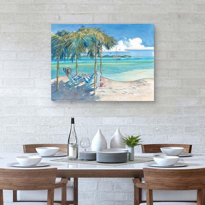 Palm Lean 2 by Bradley Clark Canvas Art Print