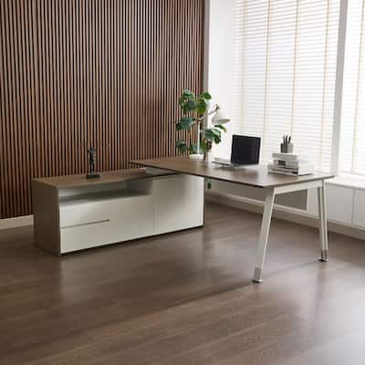 69"L-Shape Executive Desks Large Office Desk