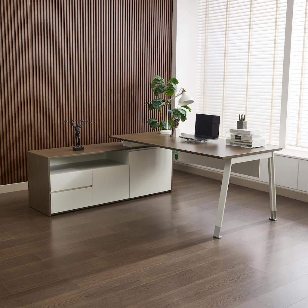 69"L-Shape Executive Desks Large Office Desk