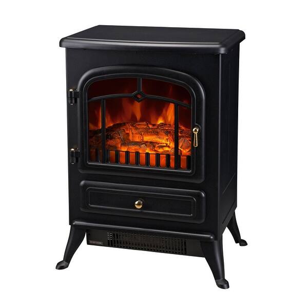 HOMCOM 1500W Portable Electric Fireplace Heater with 216 Sq. Ft. Radius -  On Sale - Bed Bath u0026 Beyond - 18087045