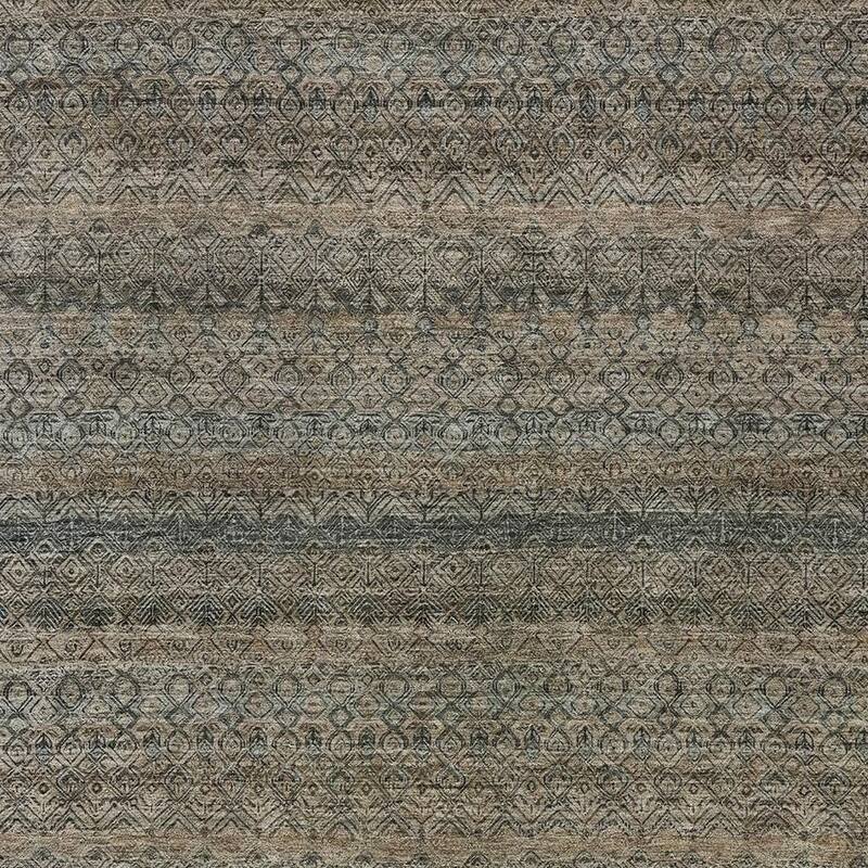 HomeRoots Striped Transitional Rectangle Outdoor Rug