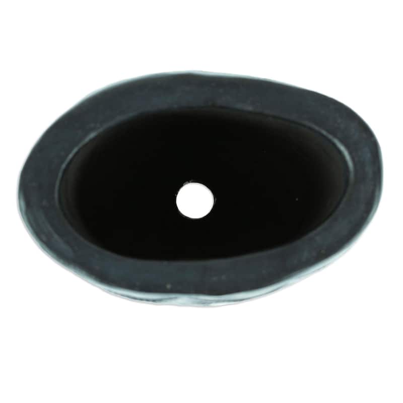 Novica Handmade Oval & Peacock Barro Negro Mini Flower Pot