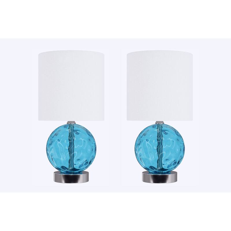 Globe 14.5" Glass Table Lamp (Set of 2)