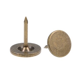 MroMax 25PCS Upholstery Nail Cap Nail 0.43 x 0.51 Flat Head Furniture Decoration Nail Furniture Sofa Headboard Silver MroMax 25PCS Upholstery Nail Cap Nail 0.43 x 0.51 Flat Head Furniture Decoration Nail Furniture Sofa Headboard Silver