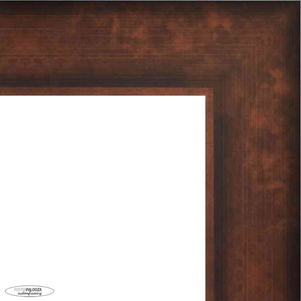 4x7 Frame Brown Barnwood Picture Frame with UV Acrylic Glass, Foam Board  Backing & Hanging Hardware Included