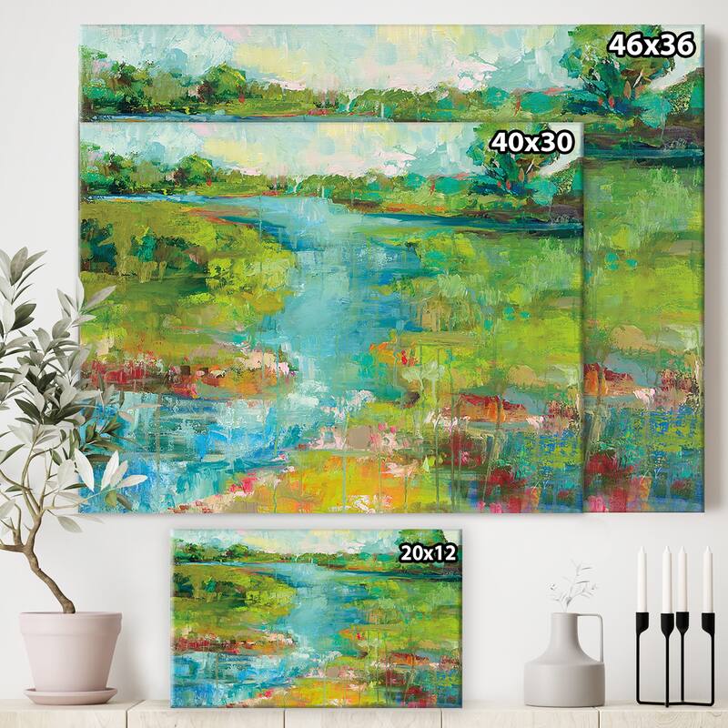 Porch & Den "Spring Marsh" Cottage Canvas Wall Art