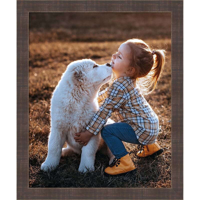 Whiskey Brown Rustic Framed Picture Frame, Photo Frame - 18x22