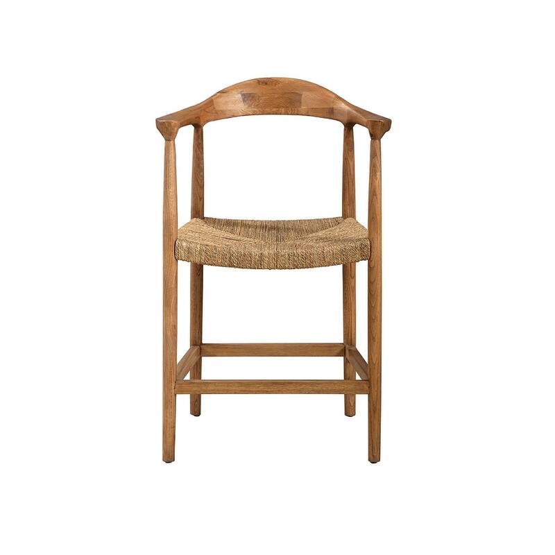 Furniture Classics Natural Wood Abraham Counter Barstool