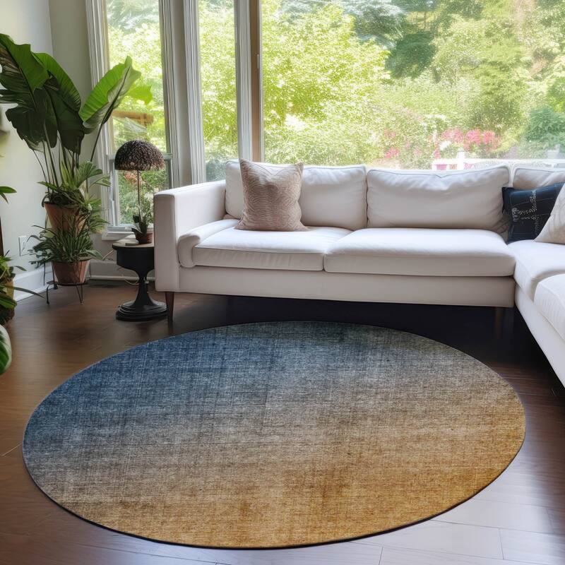 Alvalo Ombre Weather Resistant Blended Style Outdoor Rug