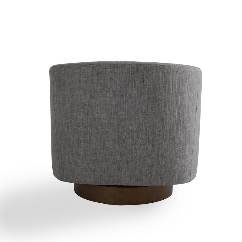 31.1'' W Modern Barrel Swivel Accent Chair