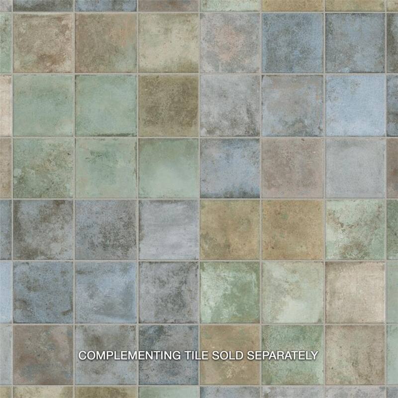 Merola Tile Kings Etna Sage 13-1/8" x 13-1/8" Ceramic Floor and Wall Tile