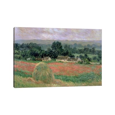 iCanvas "Haystack at Giverny, 1886 " by Claude Monet Canvas Print