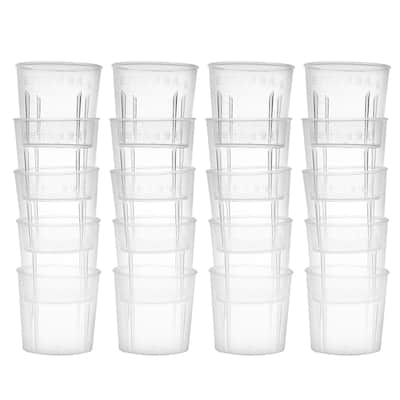 20pcs Measuring Cup Labs PP Plastic Graduated Beakers 20ml - Transparent