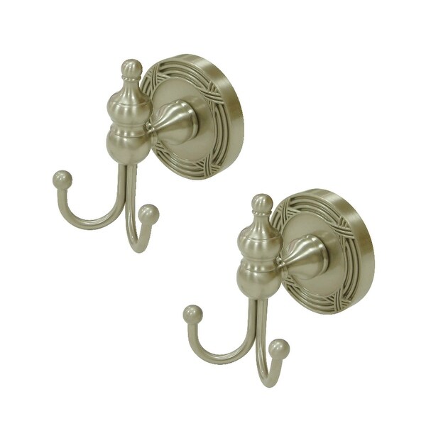 Kingston Brass BAK9917 Templeton Wall Mounted 2 Prong Robe Hook- Set of 2