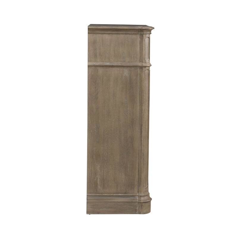 Liberty Furniture Magnolia Manor Upholstered Bed, Dresser & Mirror, Chest, Night Stand -California King, King or Queen