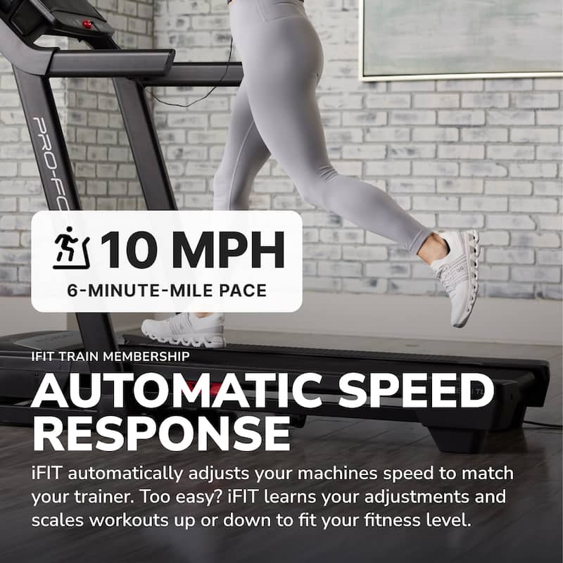 ProForm Carbon TL; Treadmill for Walking and Running with 5" Display, Built-In Tablet Holder and SpaceSaver Design